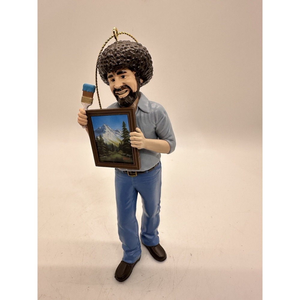 Bob Ross‎ Framed Painting Ornament 5" Kurt S Adler Christmas